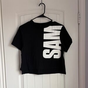 Sam Edelman Black and White Crop Top